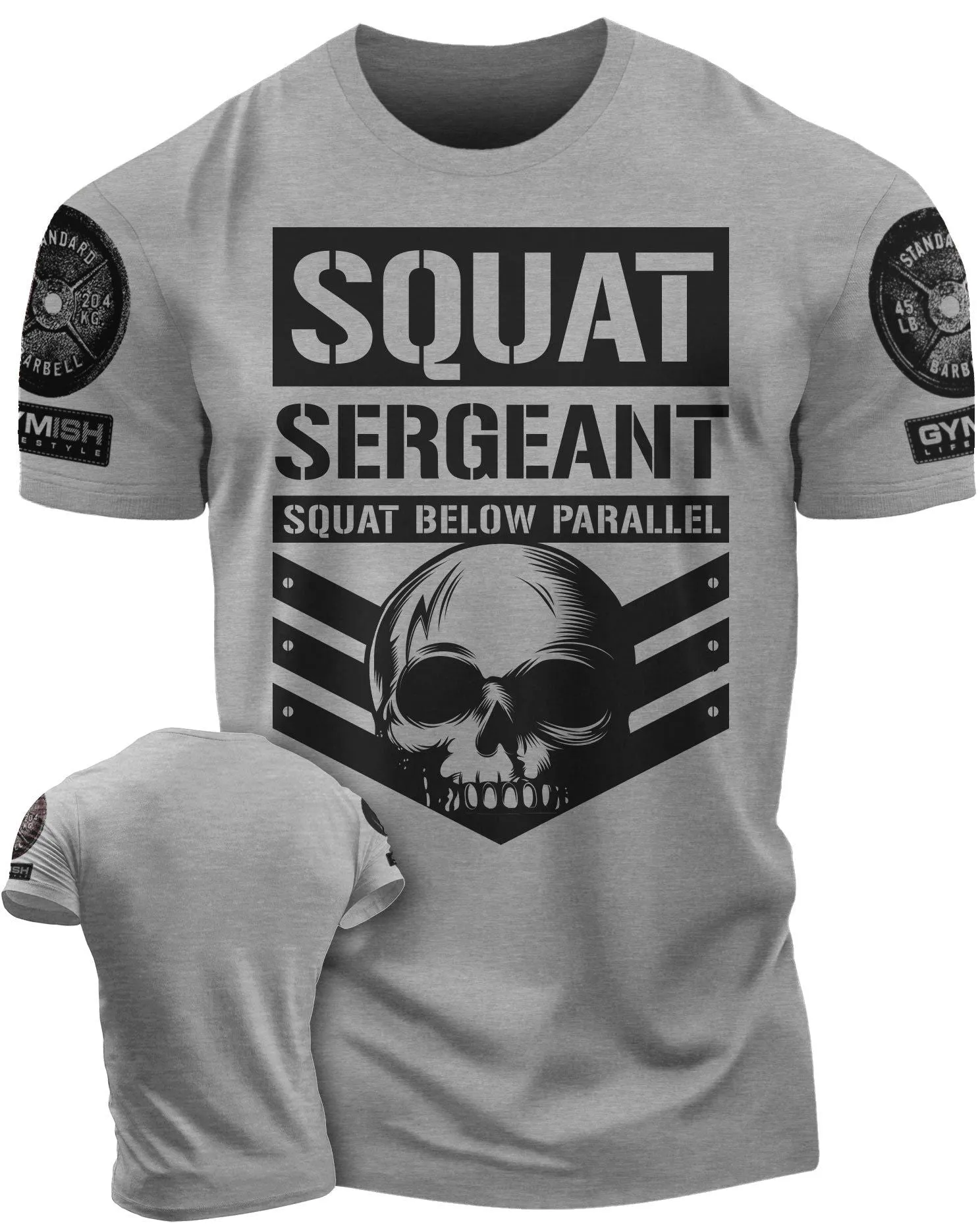 064. Squat Sergeant Workout Gym T-Shirt for Men