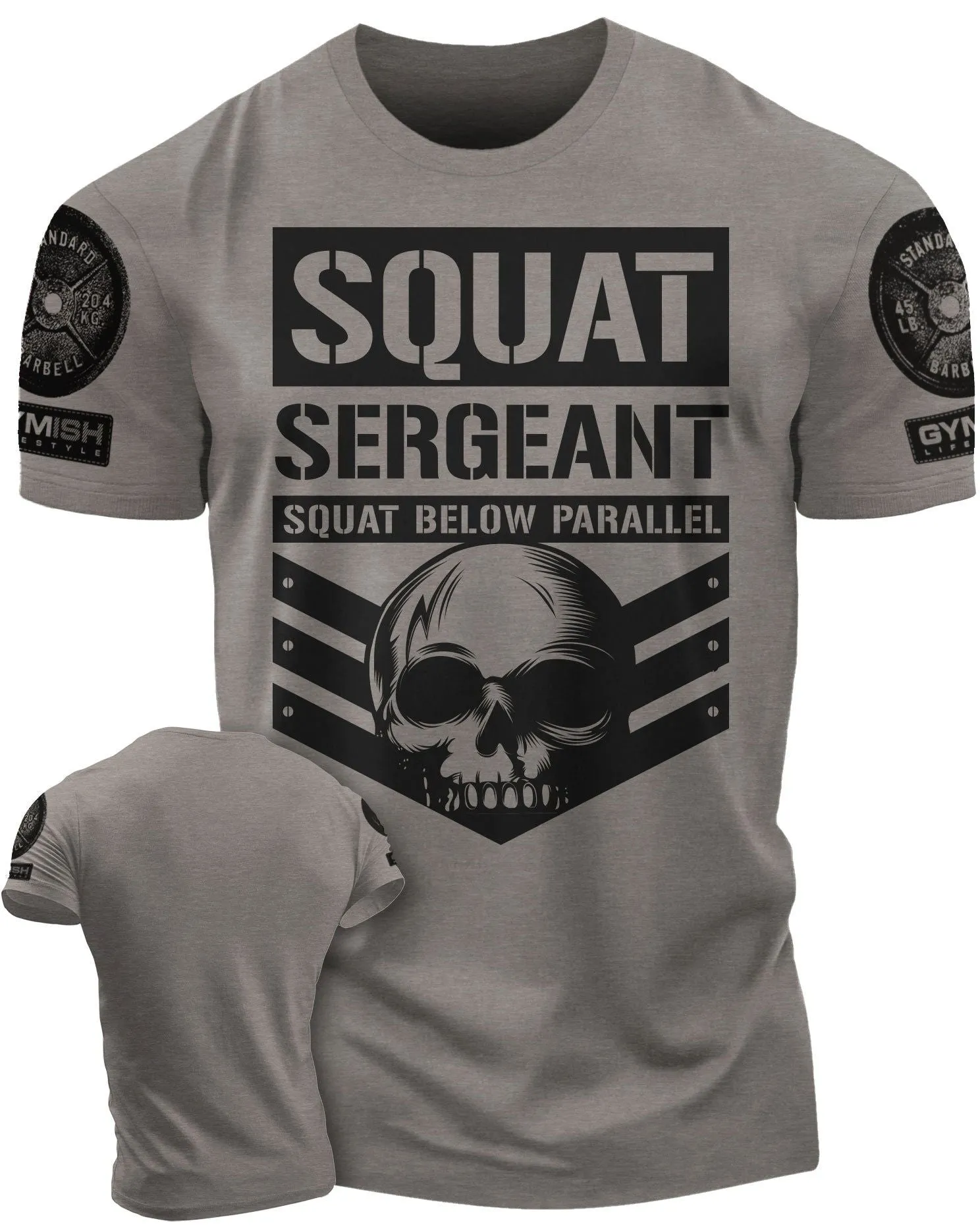 064. Squat Sergeant Workout Gym T-Shirt for Men