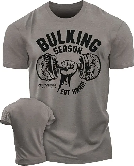 070. Bulking Season Workout Gym T-Shirt for Men
