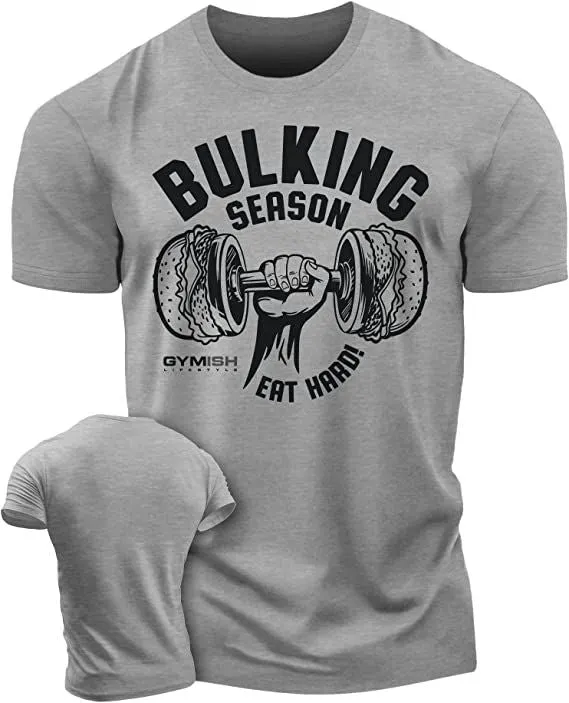 070. Bulking Season Workout Gym T-Shirt for Men
