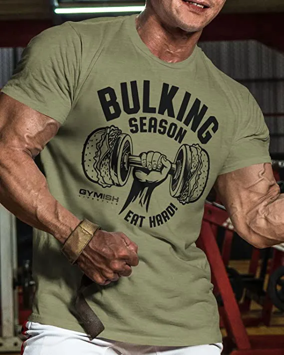 070. Bulking Season Workout Gym T-Shirt for Men