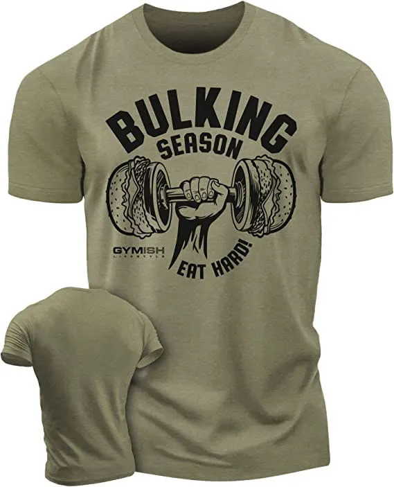 070. Bulking Season Workout Gym T-Shirt for Men