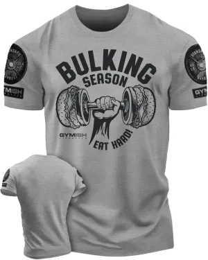 070. Bulking Season Workout Gym T-Shirt for Men