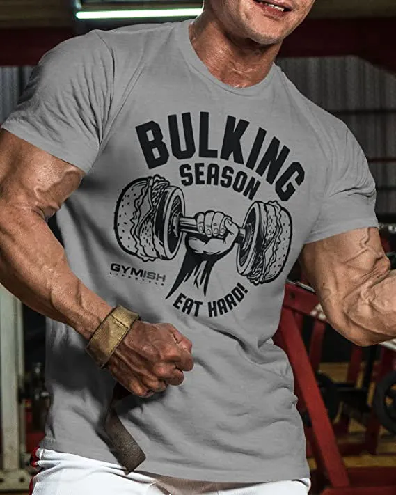 070. Bulking Season Workout Gym T-Shirt for Men