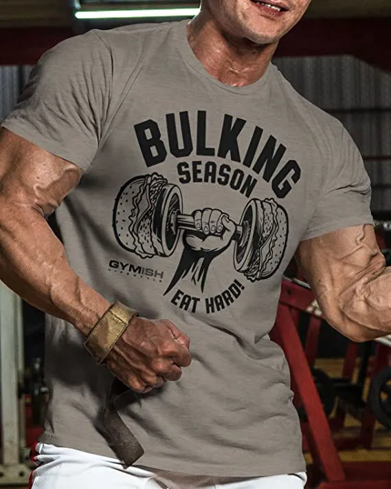070. Bulking Season Workout Gym T-Shirt for Men