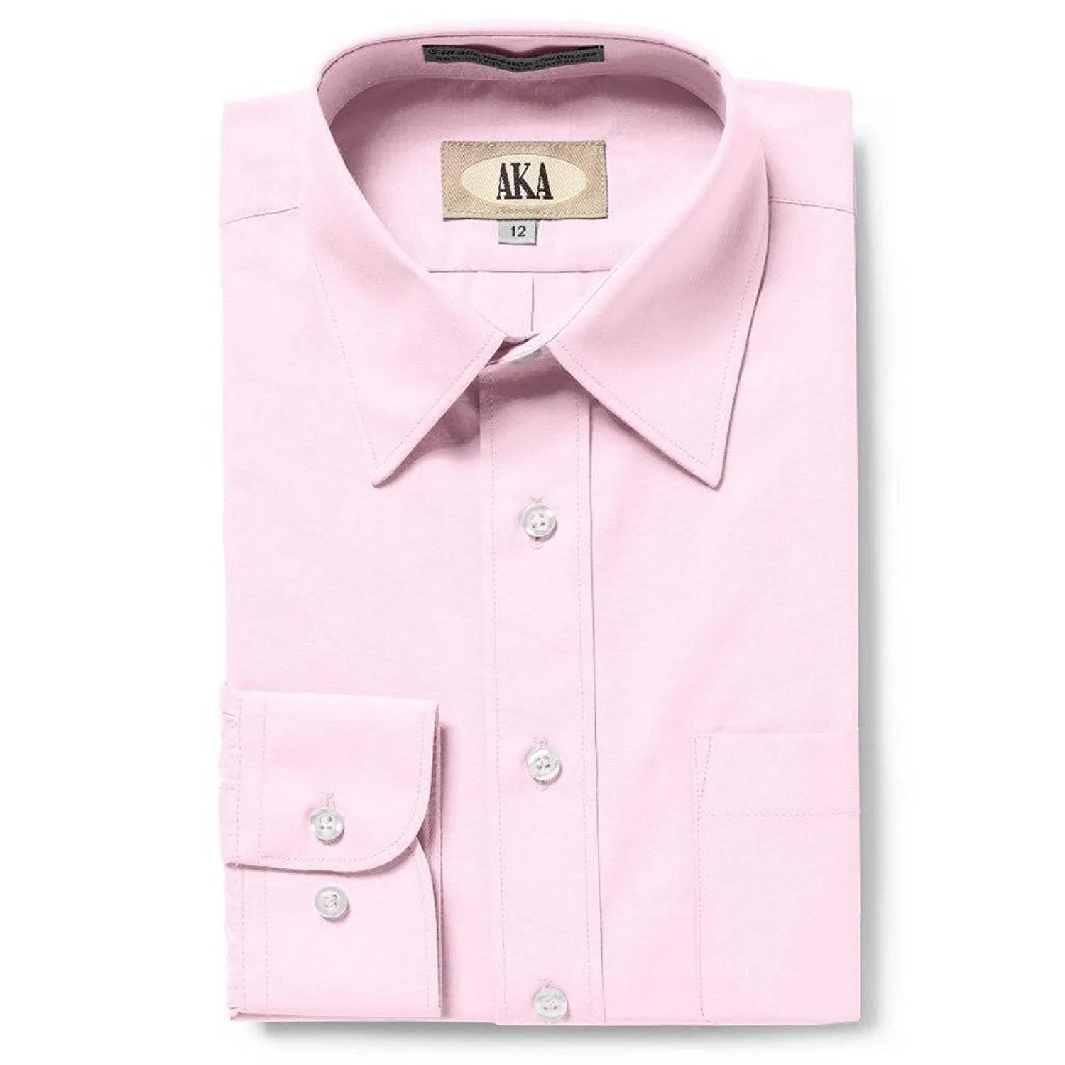AKA Boy's 2-20 Regualr Fit Long Sleeve Solid Dress Shirt - Colors - CLEARANCE, FINAL SALE!