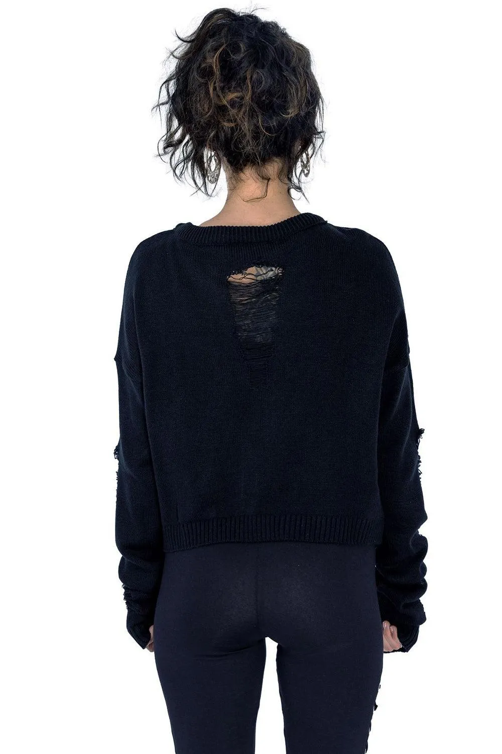 Akela Cropped Sweater Top