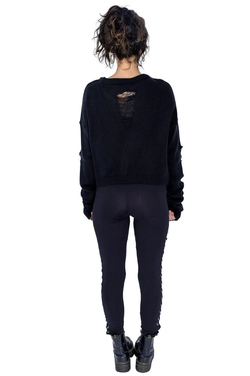 Akela Cropped Sweater Top