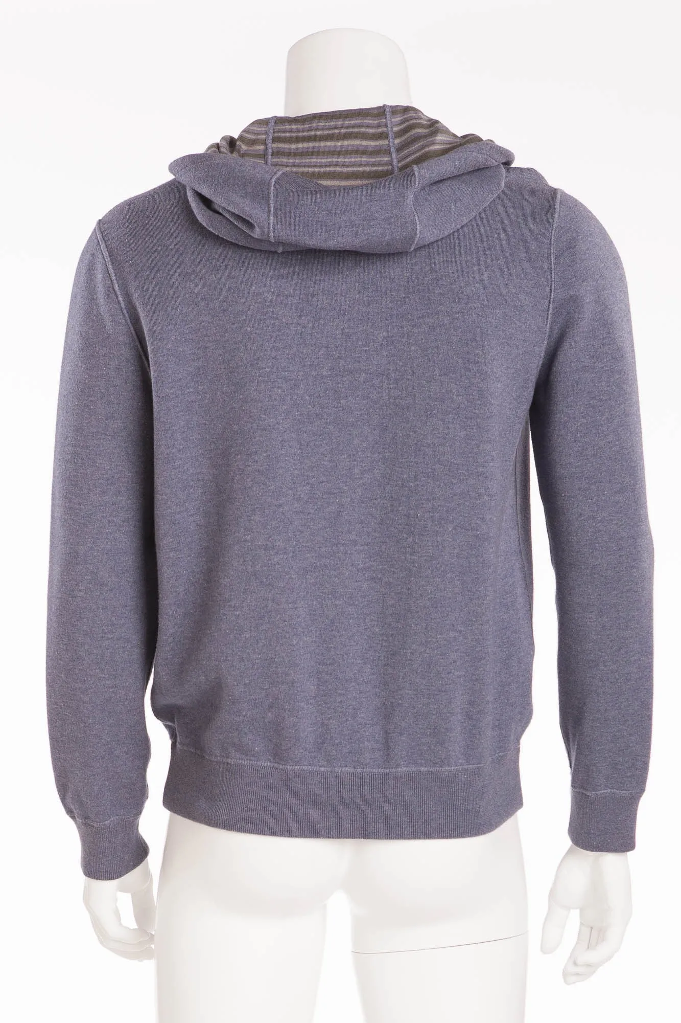 Authentic Hermes - Grey/Blue Zip Up Hoodie - L