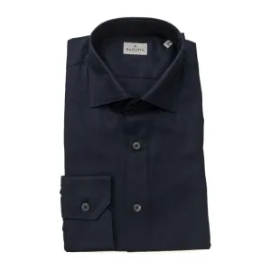 Bagutta Blue Cotton Men's Shirt