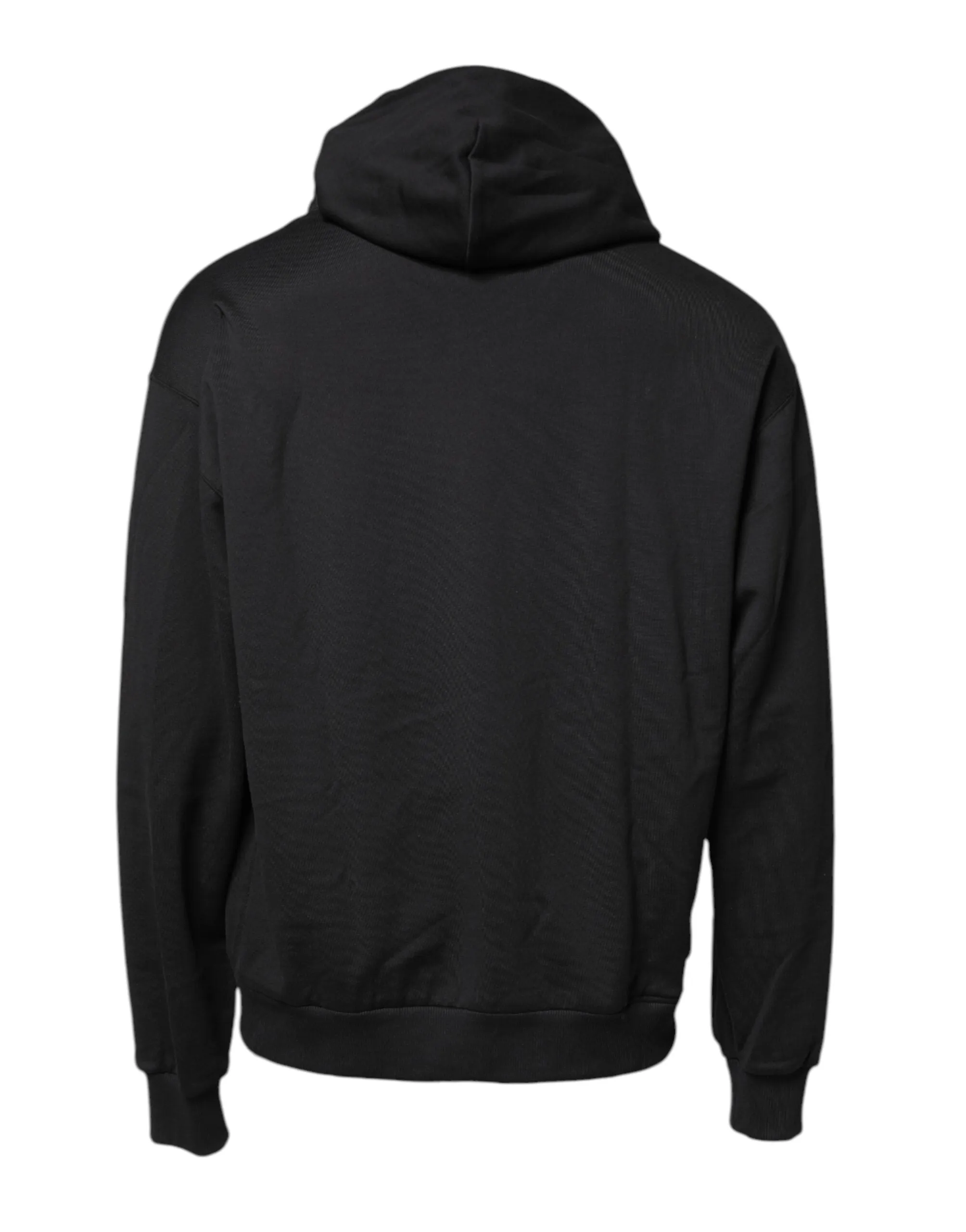 Black Embroidery Hooded Sweatshirt Sweater
