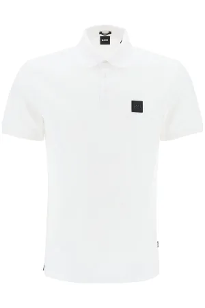 BOSS mercerized cotton polo shirt