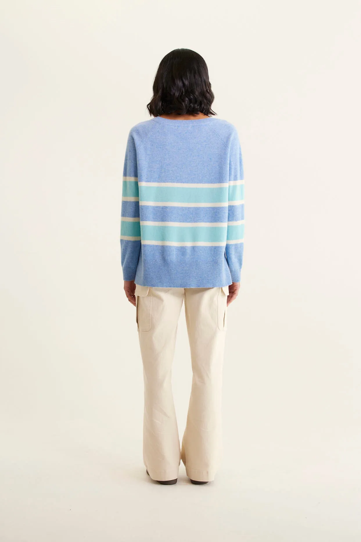 Brooklyn Cashmere Sweater In Denim