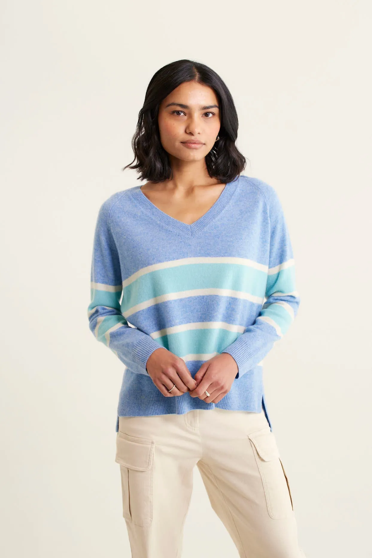 Brooklyn Cashmere Sweater In Denim