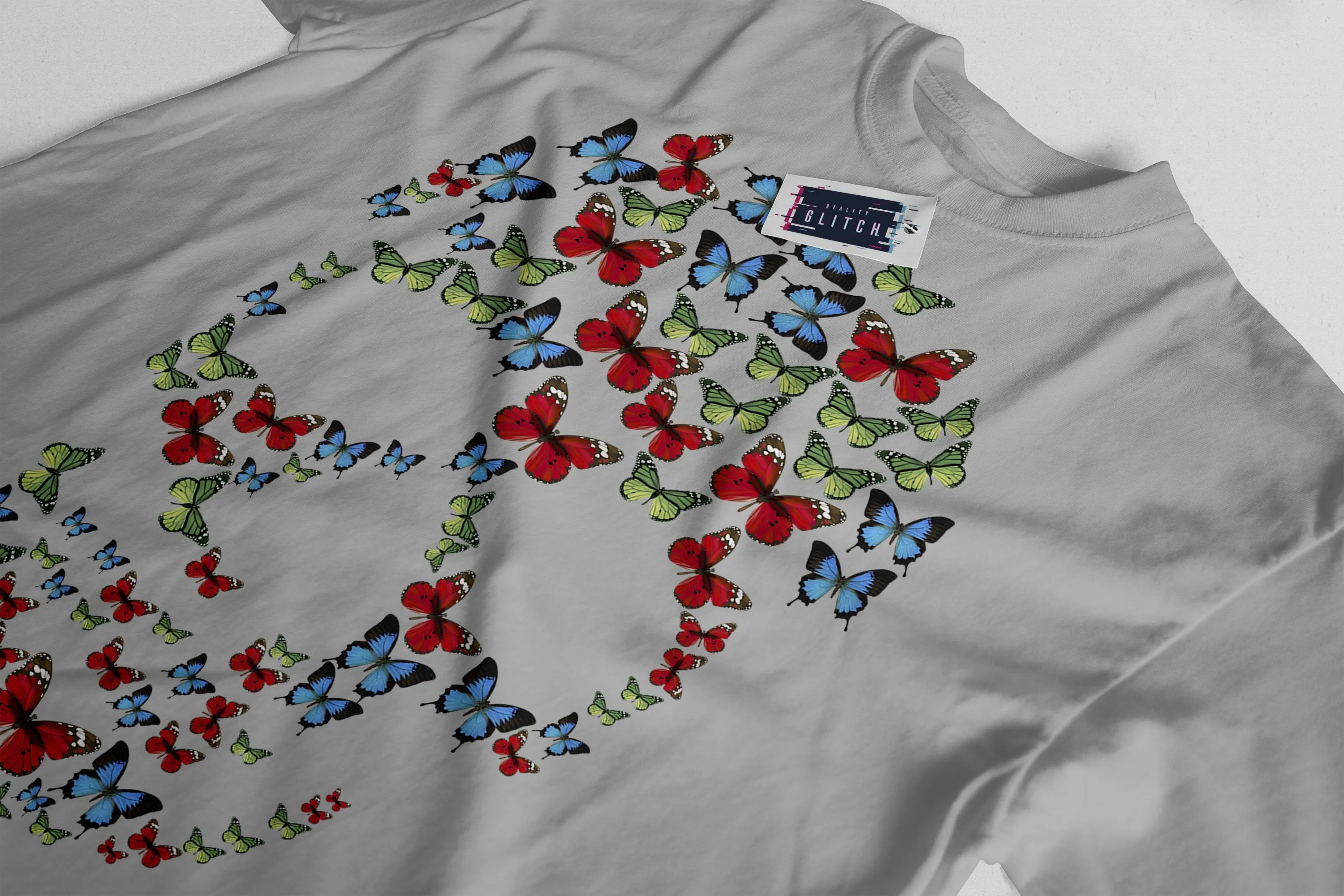 Butterfly Skull Mens T-Shirt