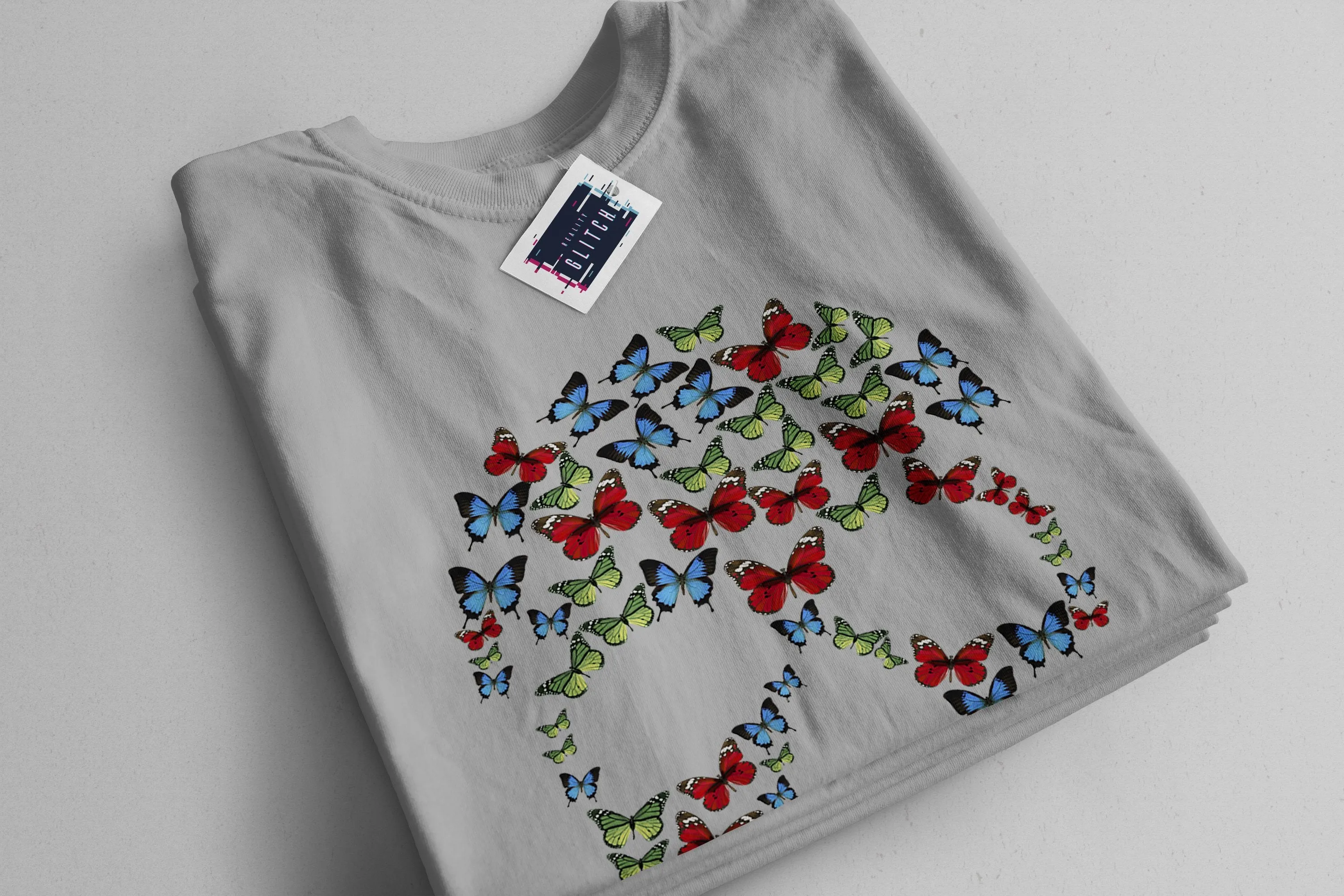 Butterfly Skull Mens T-Shirt