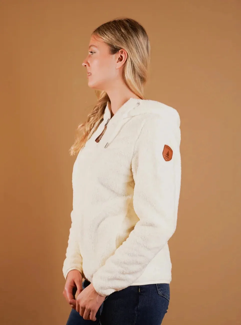 Cara Sherpa Hoodie [Ivory-5288]