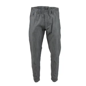 Chef Works Urban Jogger 257 Black and White Fine Stripe Size M - BB300-M