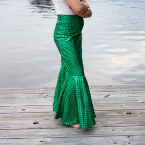 Children's Long Mermaid Fishtail Skirt | Girls Mermaid Costume Skirt | Many Colors