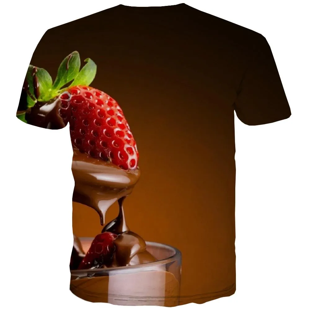 Chocolate T shirts Men Brown T shirts Funny Delicious Tshirts Cool Bitter T-shirts Graphic