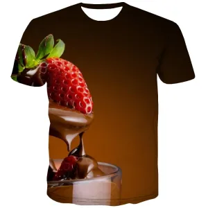 Chocolate T shirts Men Brown T shirts Funny Delicious Tshirts Cool Bitter T-shirts Graphic