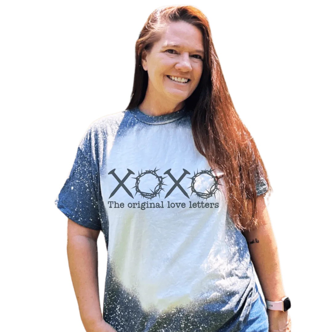 Christian Original Love Letter Custom Bleached T-Shirt
