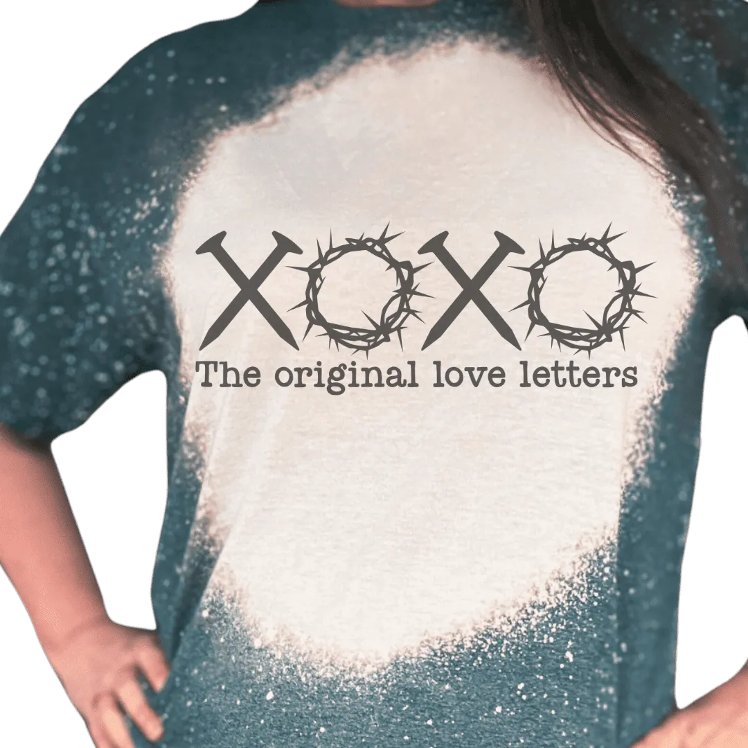 Christian Original Love Letter Custom Bleached T-Shirt