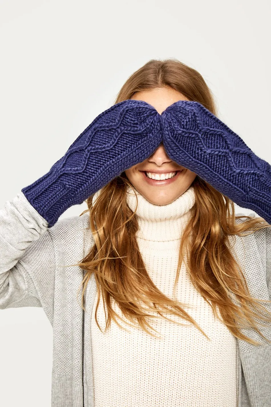 CHUNKY KNITWEAR MITTENS