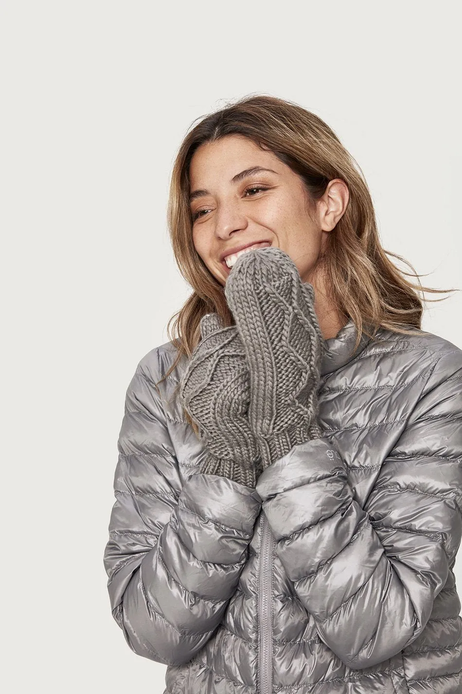 CHUNKY KNITWEAR MITTENS