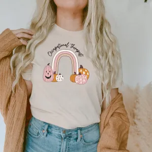 Custom Pumpkin Rainbow Tee