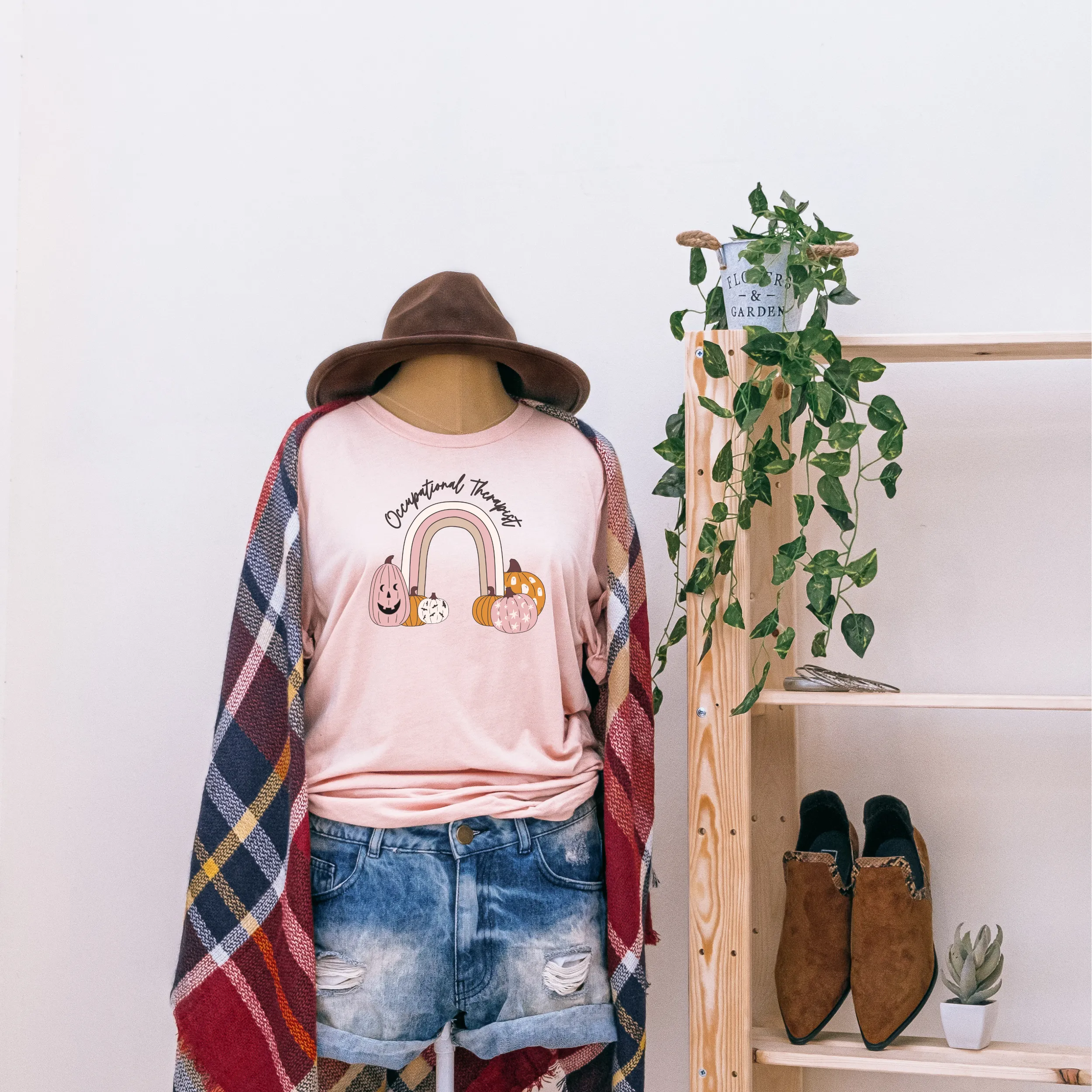 Custom Pumpkin Rainbow Tee