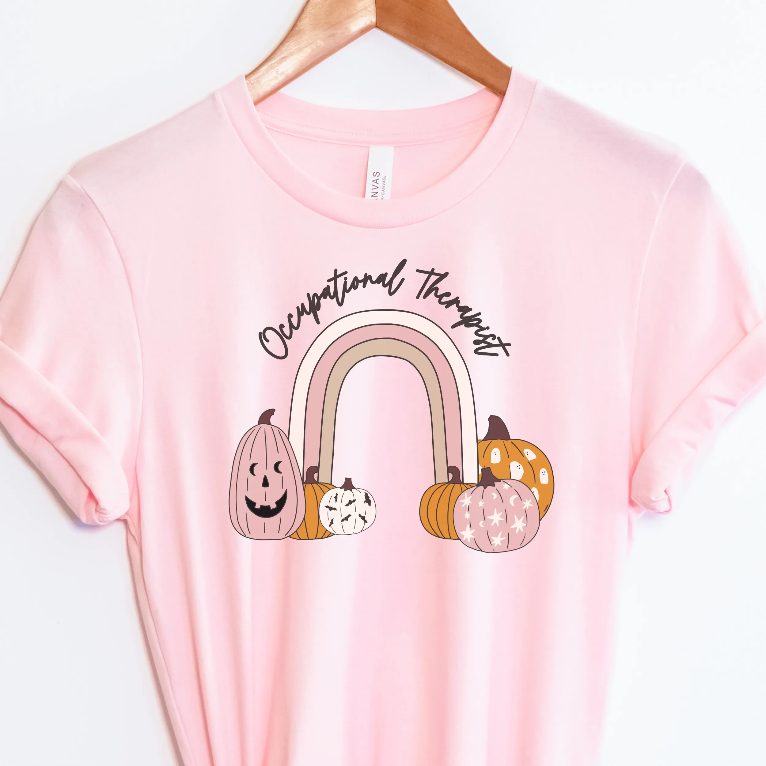 Custom Pumpkin Rainbow Tee