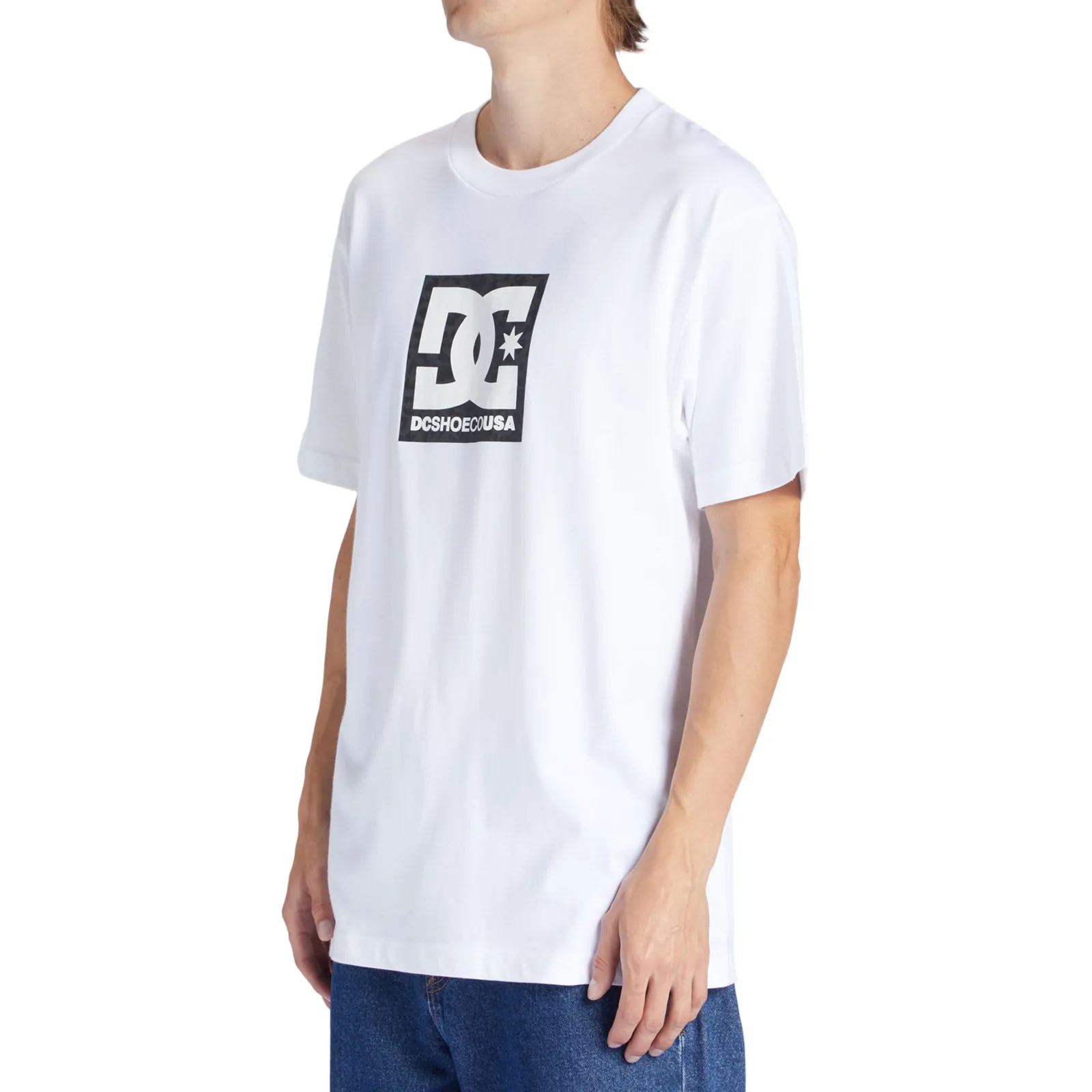 DC Shoes Mens Square Star Fill Short Sleeve Crew Neck T-Shirt