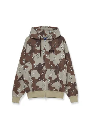 Desert Camo Zip Hoodie Sand