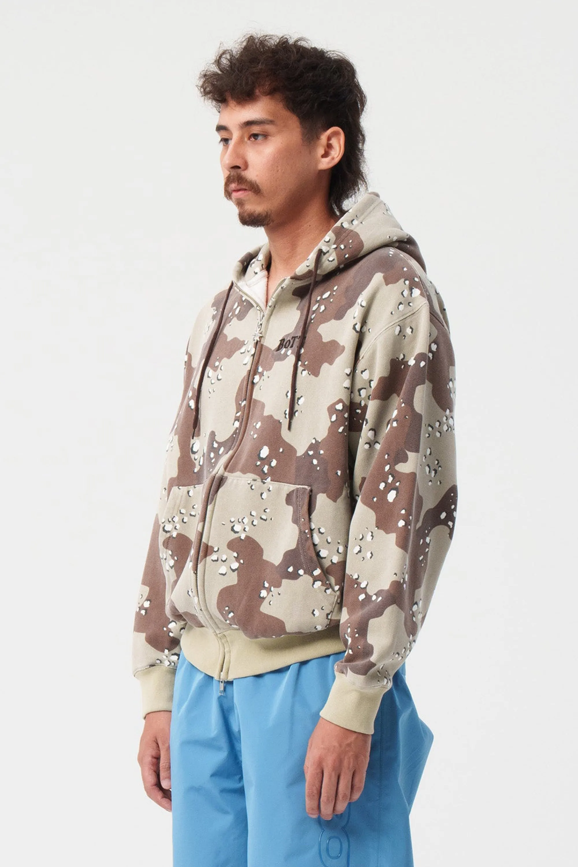 Desert Camo Zip Hoodie Sand