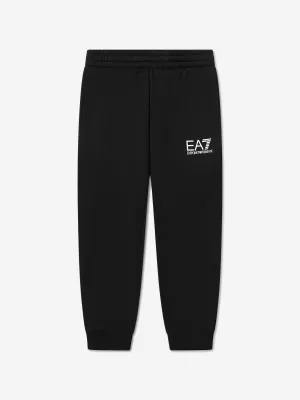 EA7 Emporio Armani Boys Logo Joggers in Black