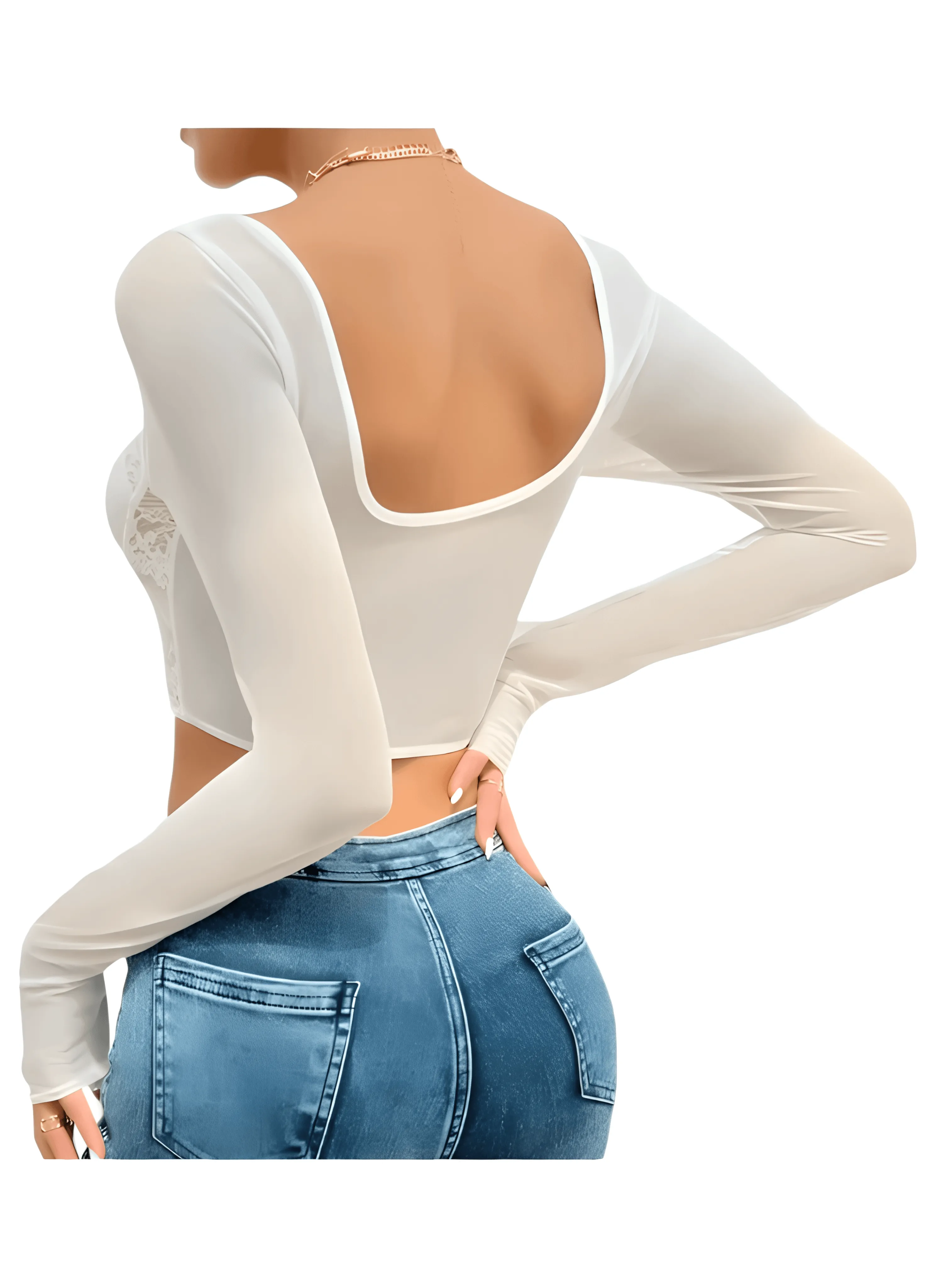 EnchantVibe Lace Crop Top