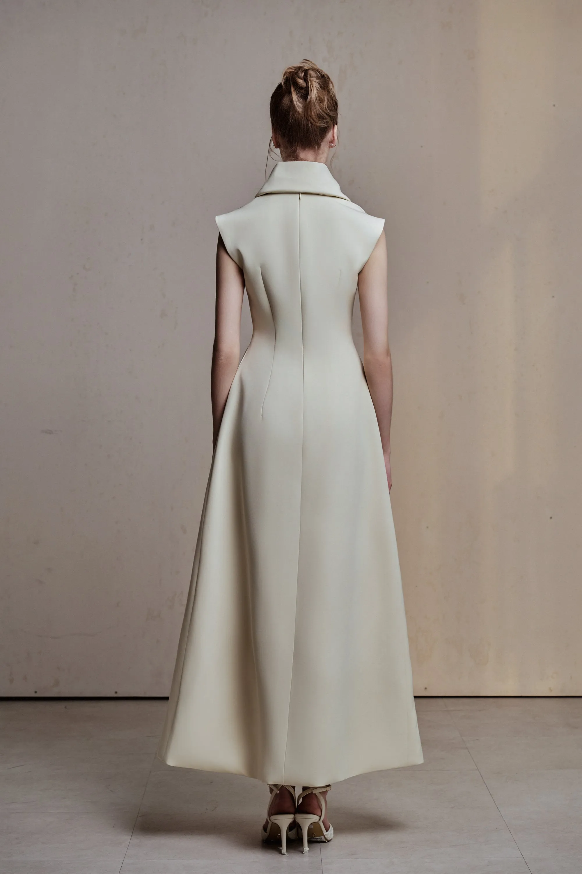 Enya Collared Midi Dress