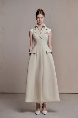 Enya Collared Midi Dress