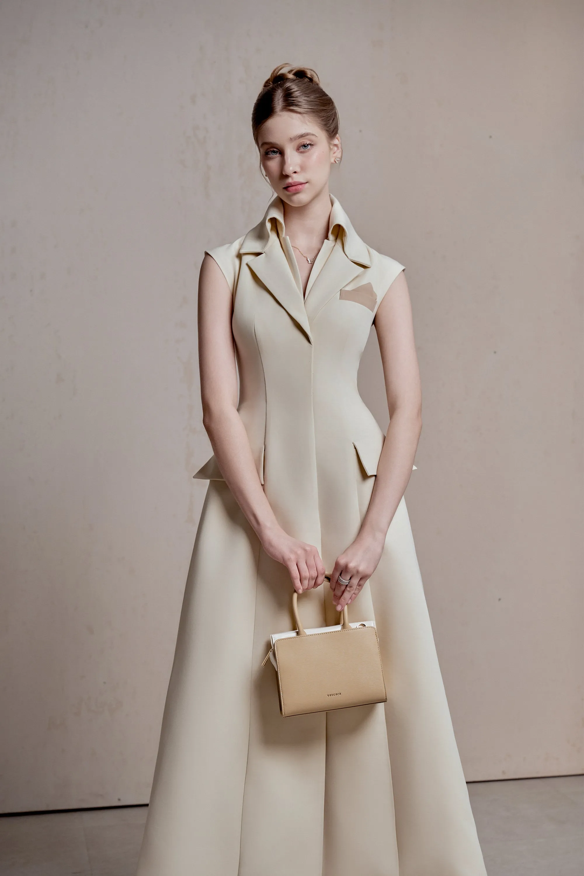 Enya Collared Midi Dress