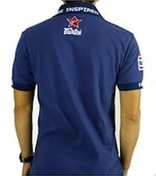 Fairtex "MUAY THAI" Polo Shirt - PL1 - 100% Pre-Shrunk Cotton - Made in Thailand