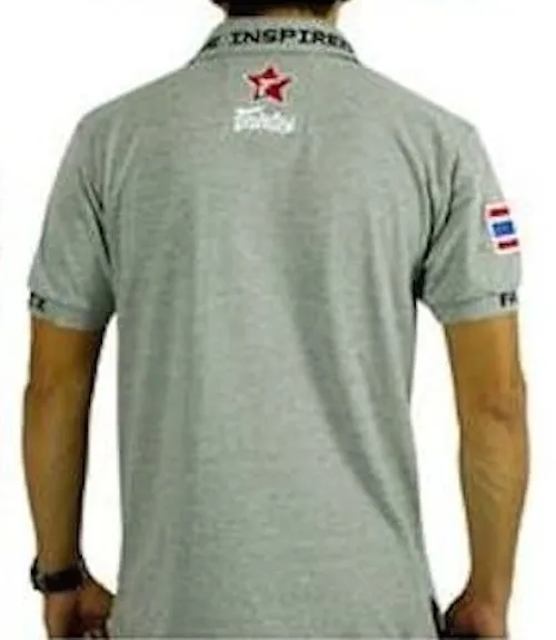 Fairtex "MUAY THAI" Polo Shirt - PL1 - 100% Pre-Shrunk Cotton - Made in Thailand