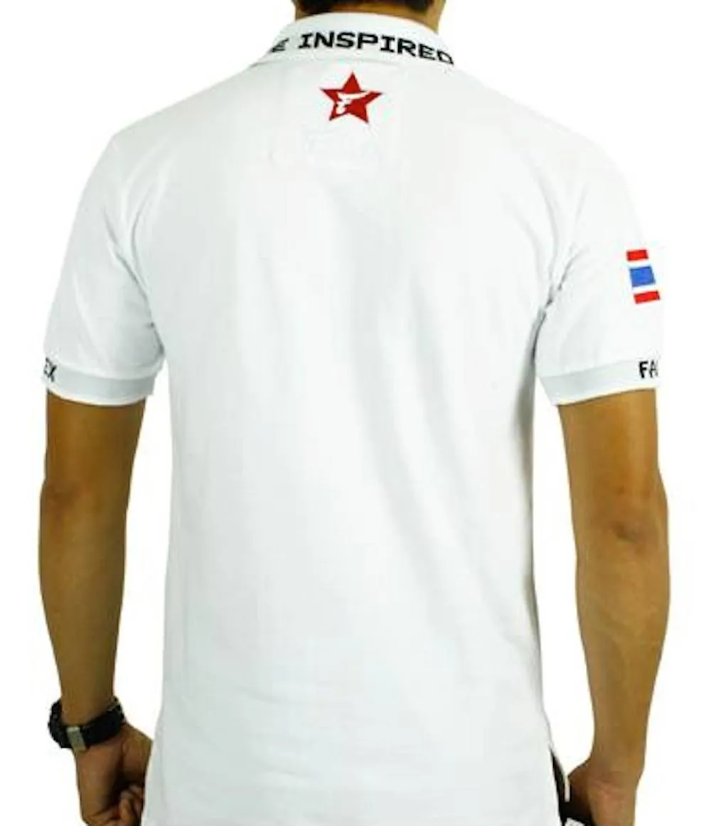 Fairtex "MUAY THAI" Polo Shirt - PL1 - 100% Pre-Shrunk Cotton - Made in Thailand