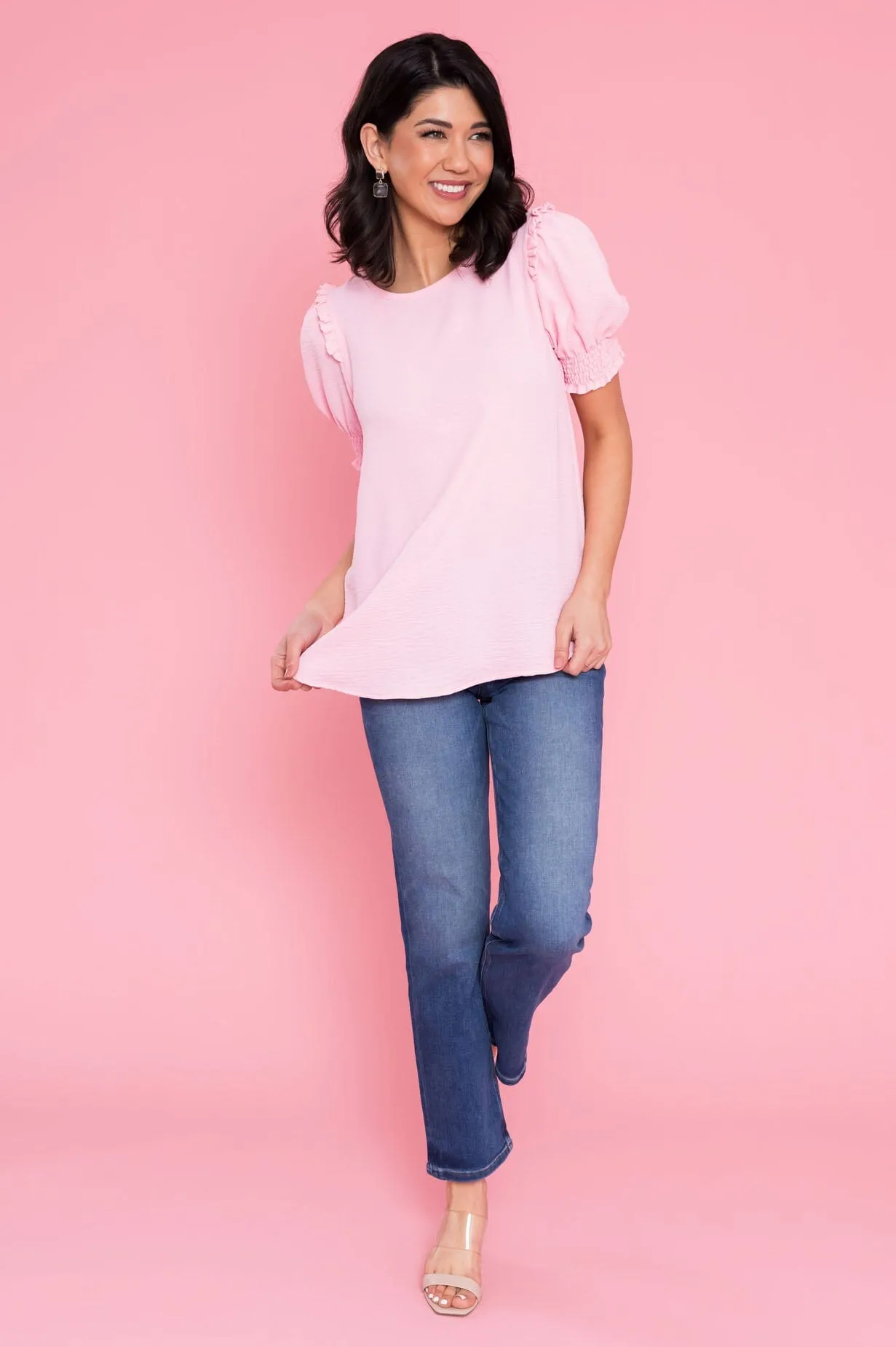 Feeling The Sunshine Puff Sleeve Blouse