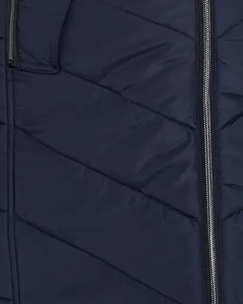 Fur Hood Puffer Coat | Navy
