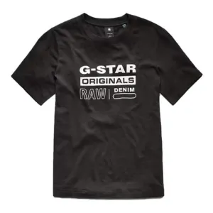G Star Raw Womens Originals Label Regular T Shirt Black