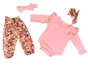 Girls Florals 4-Piece Set