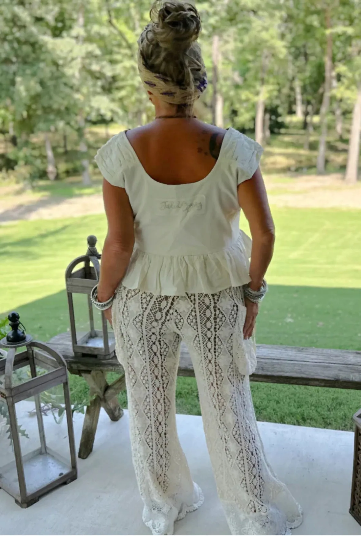 Golden Sun Lace Pants
