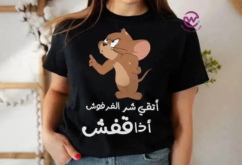 Half sleeve T-shirt -Comic-B