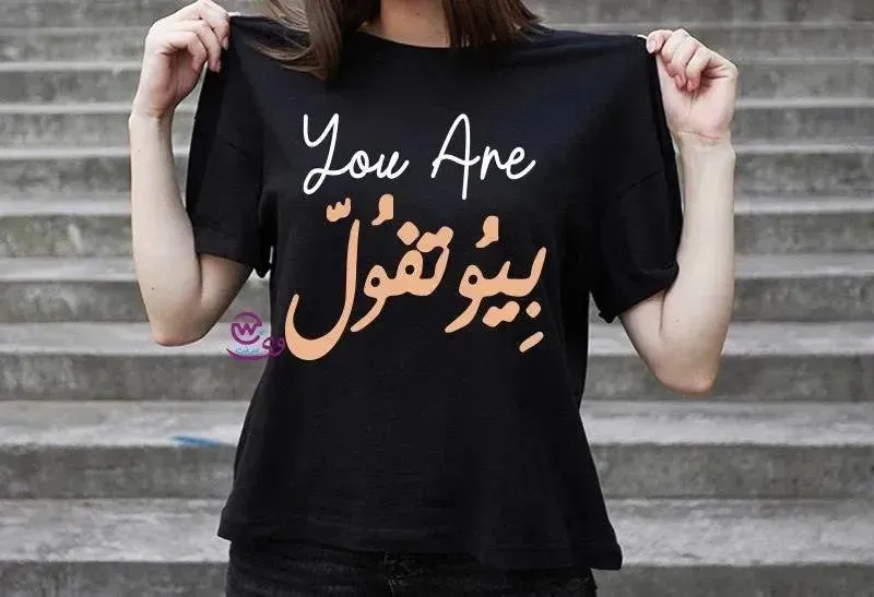 Half sleeve T-shirt -Comic-B